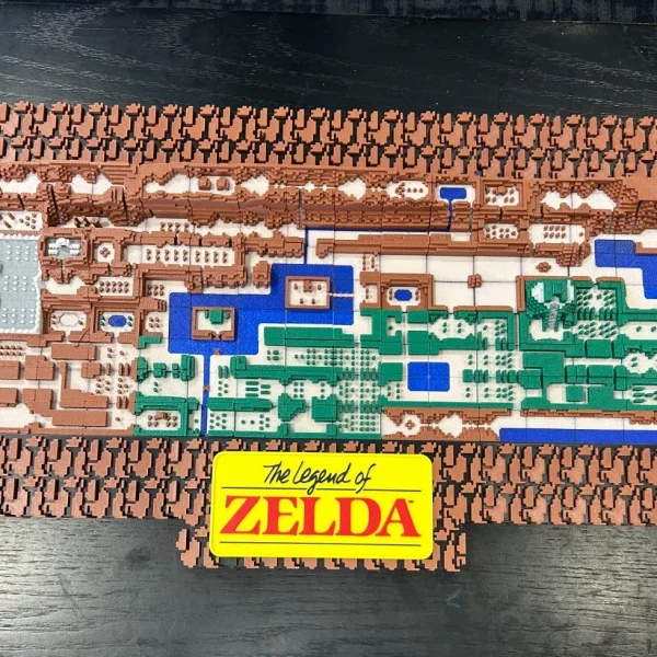 Share Original Legend of Zelda Map 3D Printed